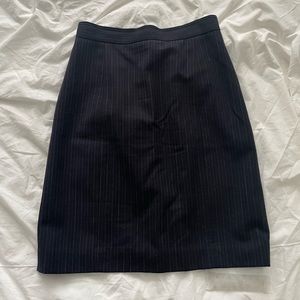 Rebecca Taylor Navy wool striped pencil skirt sz 2